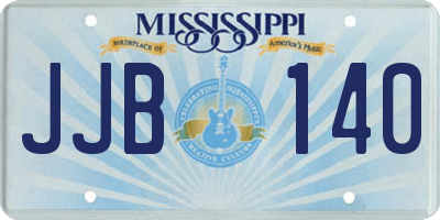 MS license plate JJB140