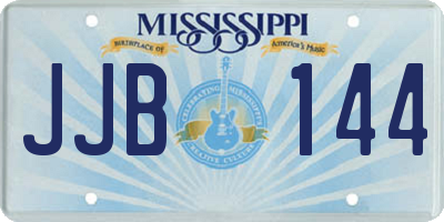 MS license plate JJB144