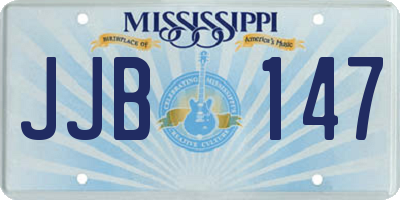 MS license plate JJB147