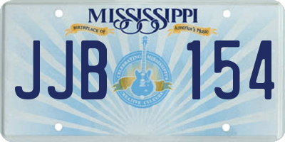 MS license plate JJB154