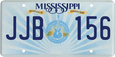 MS license plate JJB156