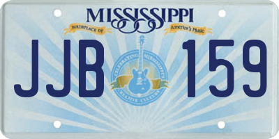 MS license plate JJB159