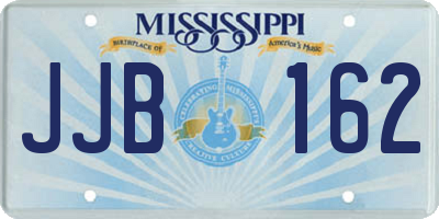 MS license plate JJB162