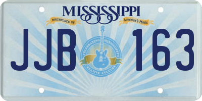 MS license plate JJB163