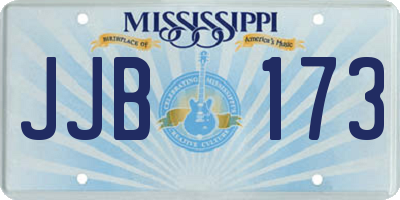 MS license plate JJB173