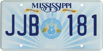 MS license plate JJB181
