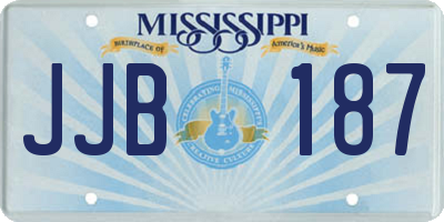 MS license plate JJB187