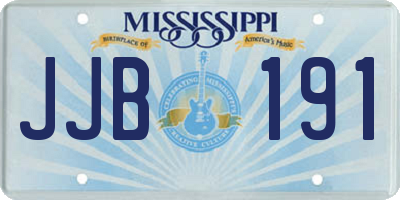 MS license plate JJB191