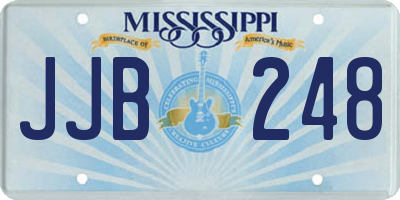 MS license plate JJB248