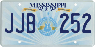 MS license plate JJB252