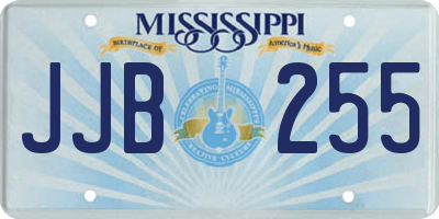 MS license plate JJB255