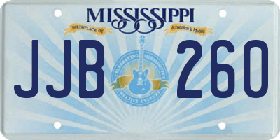 MS license plate JJB260