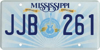 MS license plate JJB261