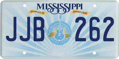 MS license plate JJB262
