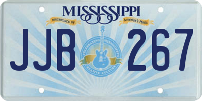 MS license plate JJB267