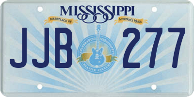 MS license plate JJB277
