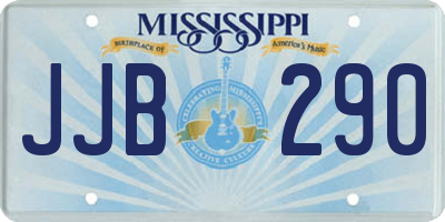 MS license plate JJB290