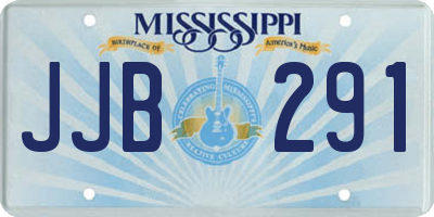 MS license plate JJB291