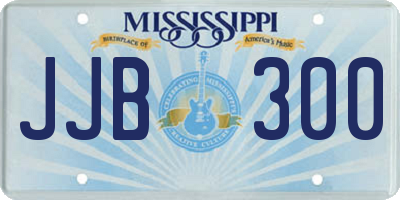 MS license plate JJB300