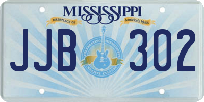 MS license plate JJB302