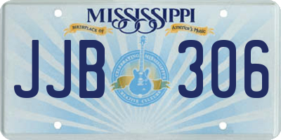 MS license plate JJB306