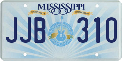 MS license plate JJB310