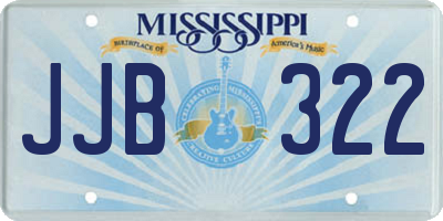 MS license plate JJB322
