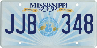 MS license plate JJB348