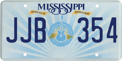 MS license plate JJB354