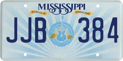 MS license plate JJB384