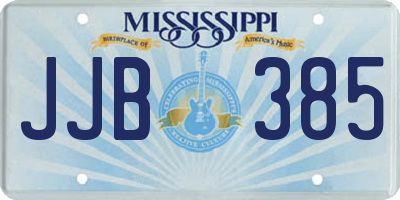 MS license plate JJB385