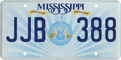 MS license plate JJB388