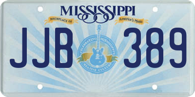 MS license plate JJB389