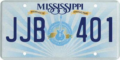 MS license plate JJB401