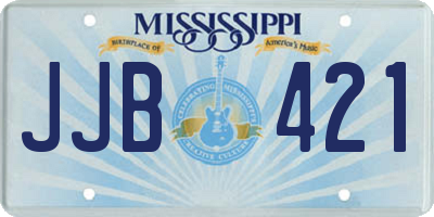 MS license plate JJB421