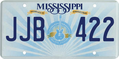 MS license plate JJB422
