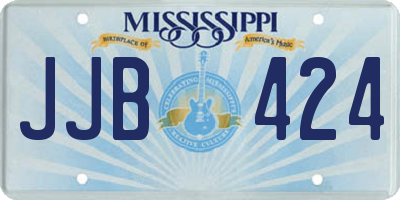 MS license plate JJB424