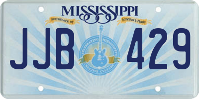 MS license plate JJB429