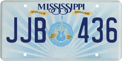 MS license plate JJB436