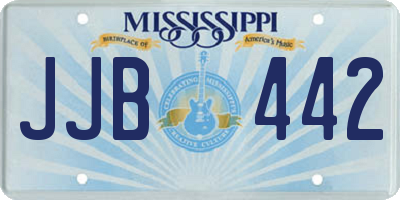 MS license plate JJB442