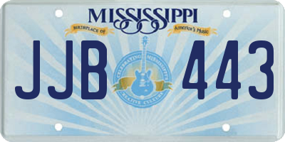 MS license plate JJB443