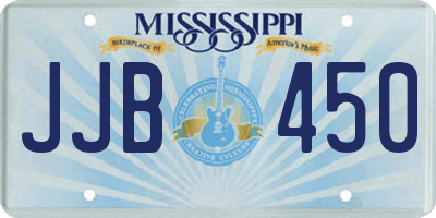 MS license plate JJB450