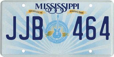 MS license plate JJB464
