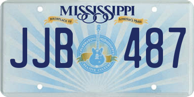 MS license plate JJB487