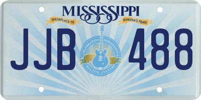 MS license plate JJB488
