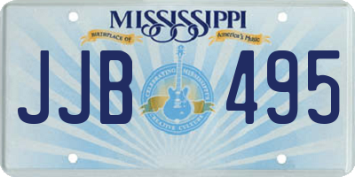 MS license plate JJB495