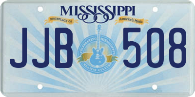 MS license plate JJB508