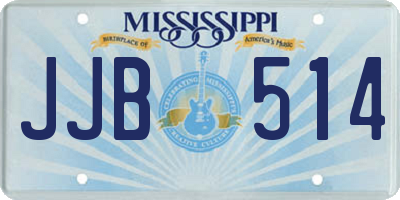 MS license plate JJB514