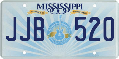 MS license plate JJB520