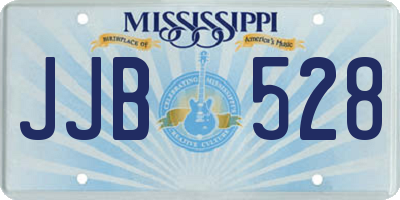 MS license plate JJB528